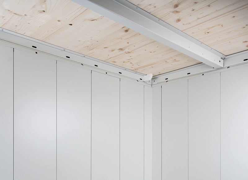 BIOHORT Metall-Gerätehaus Neo Größe 1D mit Doppeltür, 348 x 180 cm |  newgarden