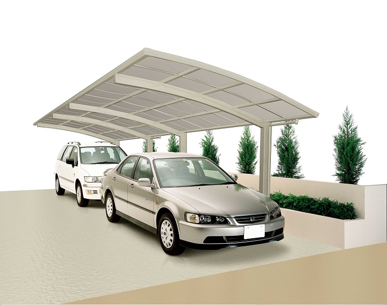 983 x 270 newgarden Design-Carport Polycarbonat-Bedachung 60 | cm, Tandem, Portoforte, Alu XIMAX Typ